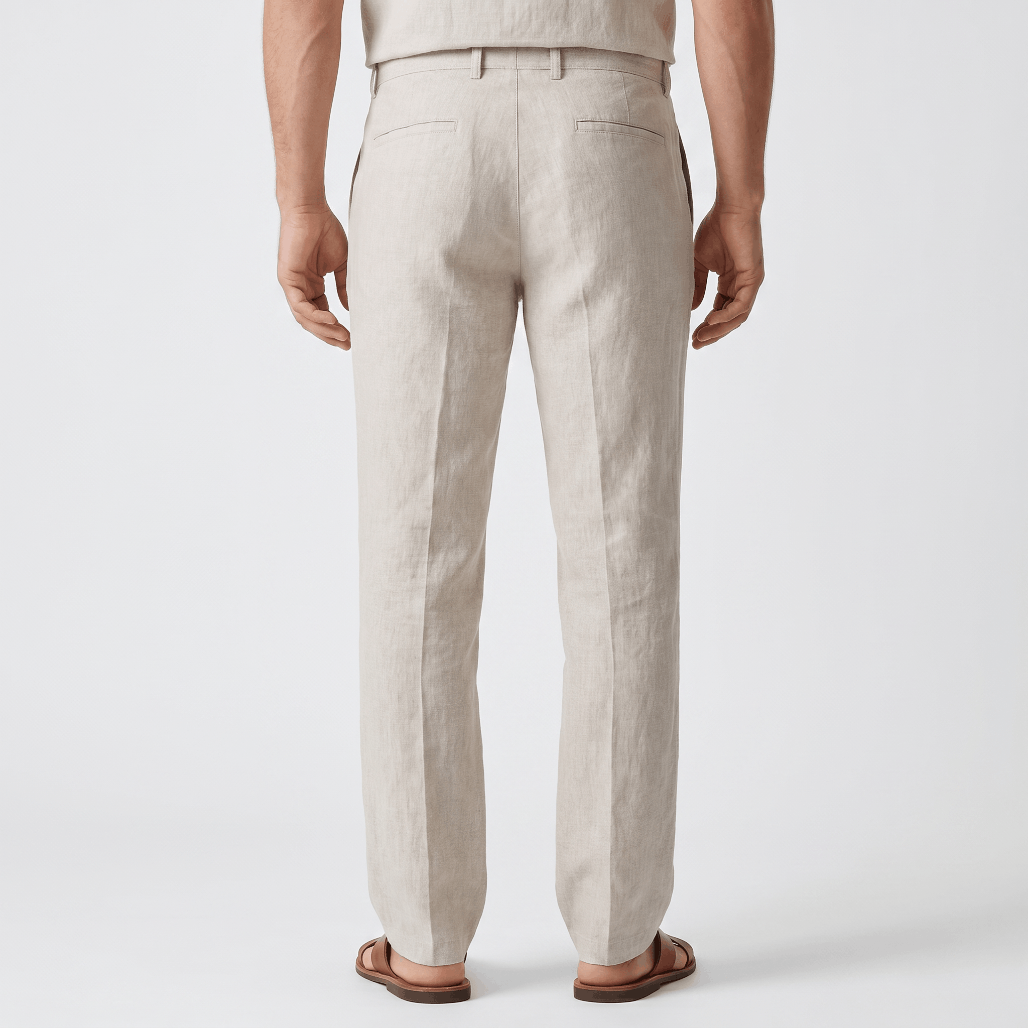 Gavin Linen Straight-Leg Pants – Relaxed Everyday Trousers