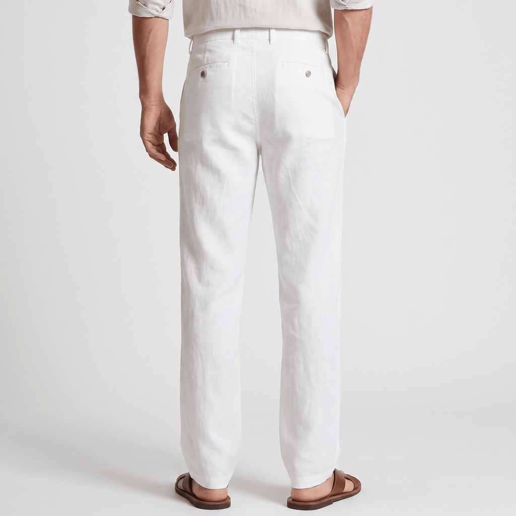Gavin Linen Straight-Leg Pants – Relaxed Everyday Trousers