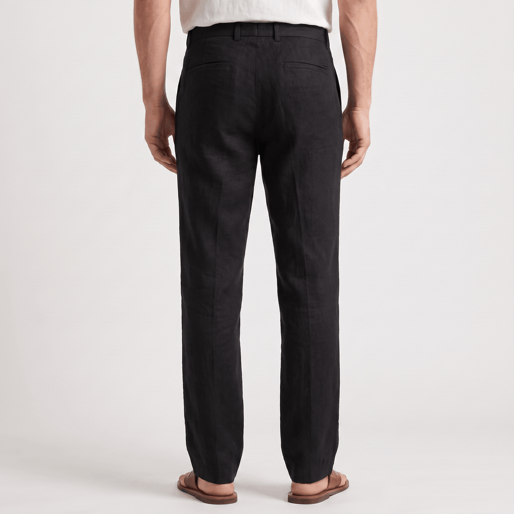 Gavin Linen Straight-Leg Pants – Relaxed Everyday Trousers