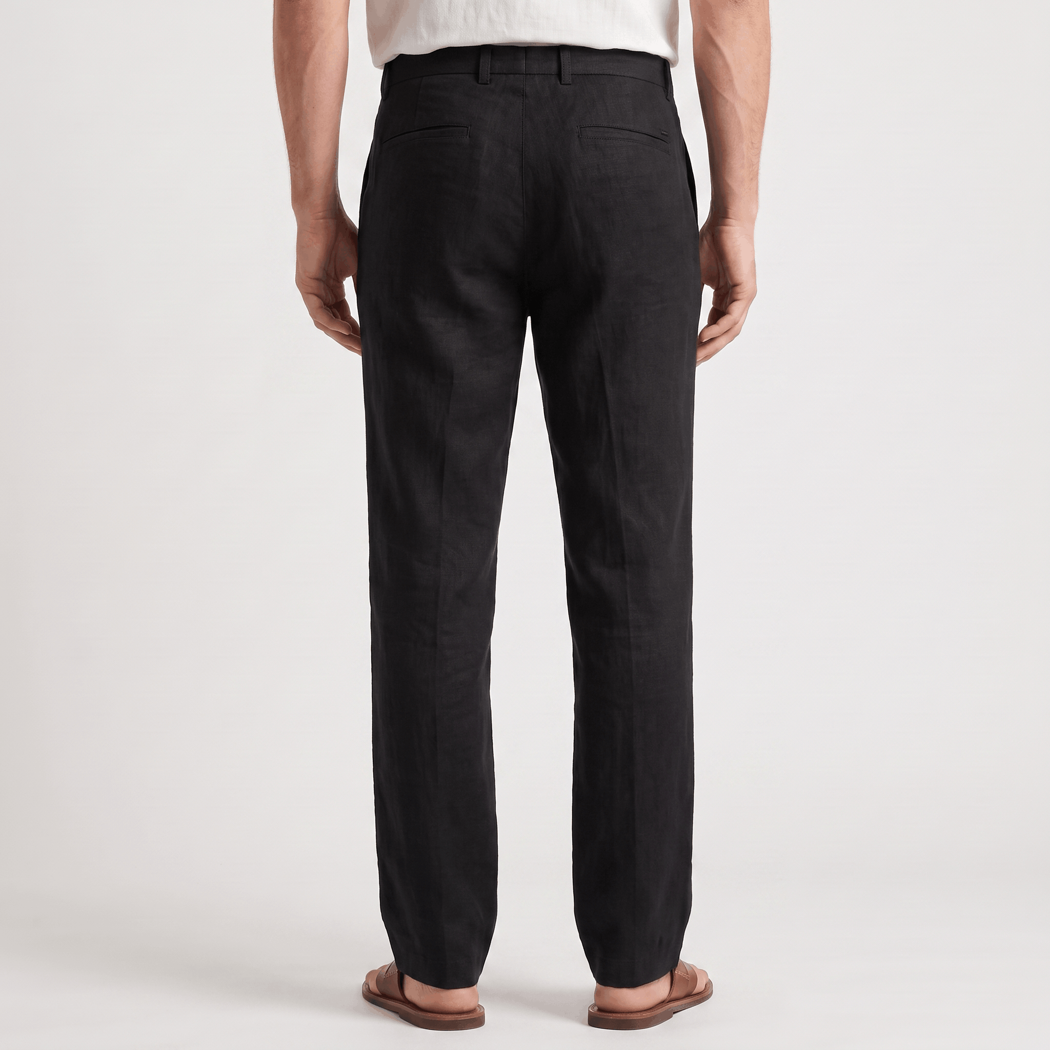 Gavin Linen Straight-Leg Pants – Relaxed Everyday Trousers