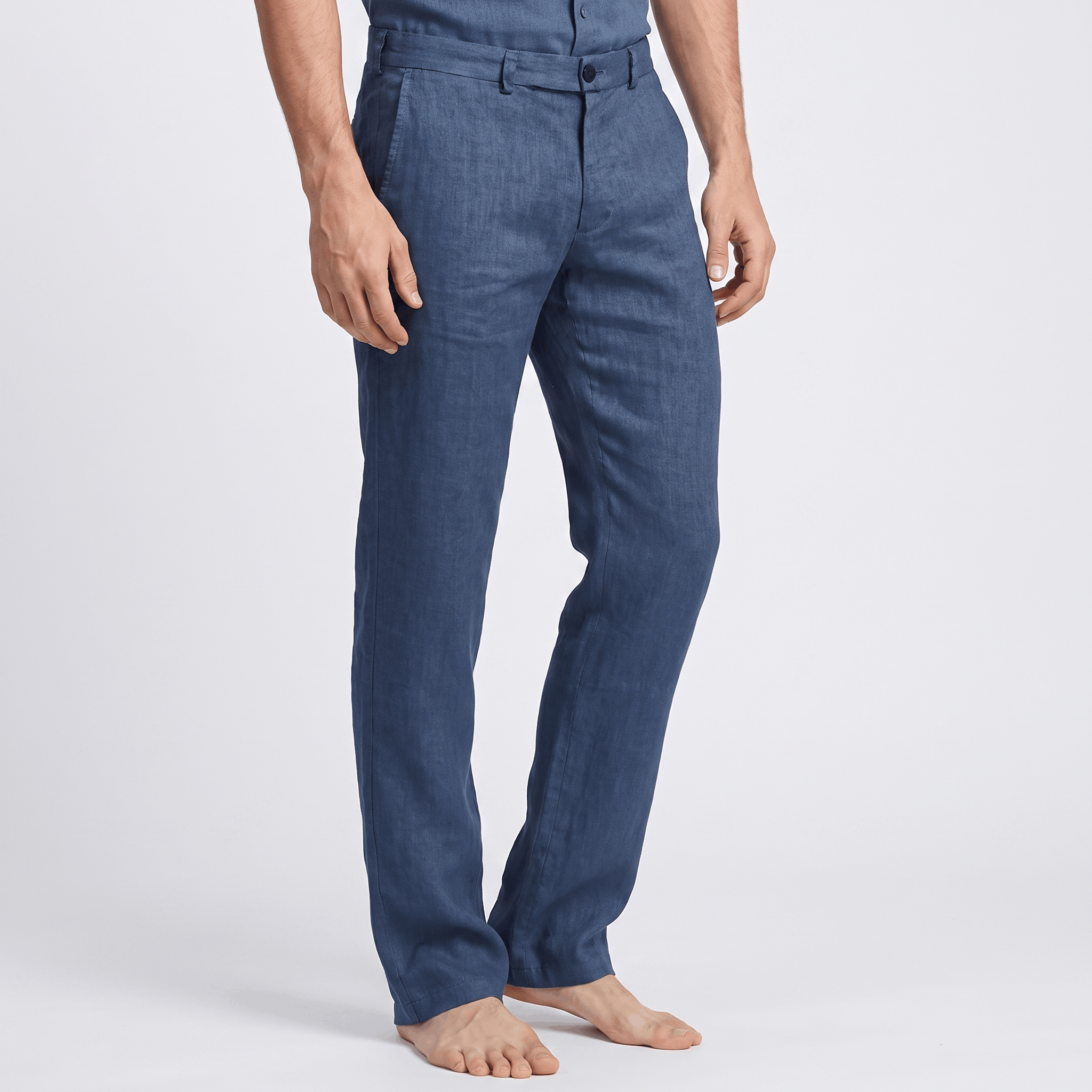 Gavin Linen Straight-Leg Pants – Relaxed Everyday Trousers