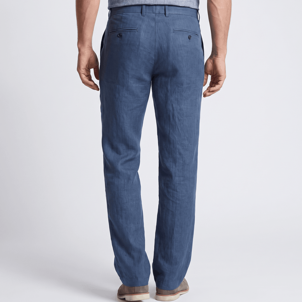 Gavin Linen Straight-Leg Pants – Relaxed Everyday Trousers