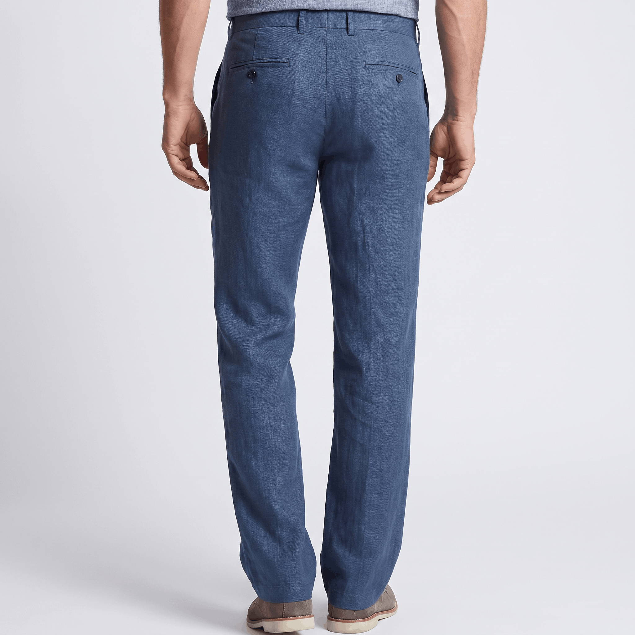 Gavin Linen Straight-Leg Pants – Relaxed Everyday Trousers
