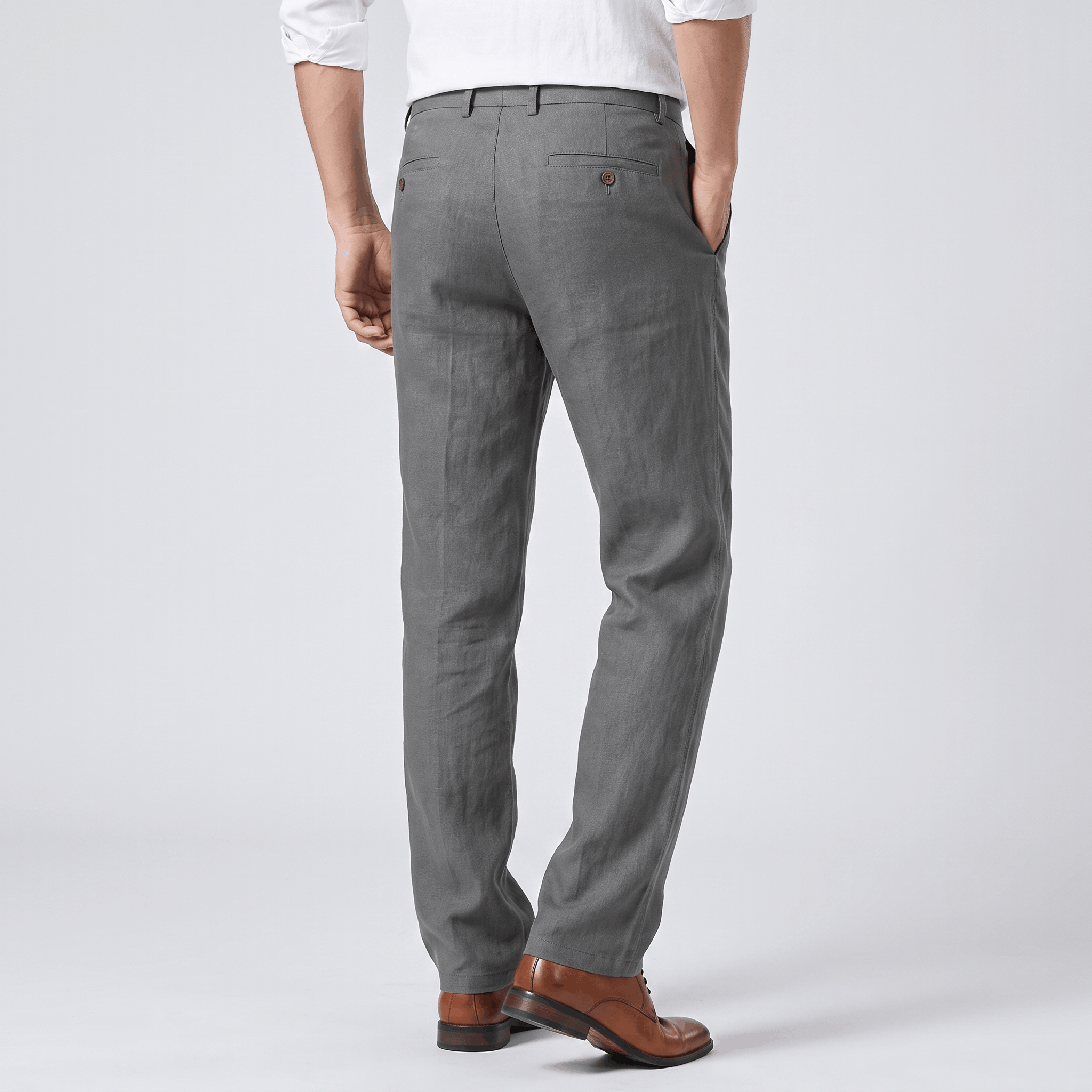 Gavin Linen Straight-Leg Pants – Relaxed Everyday Trousers