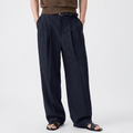 Jovito Linen Wide-Leg Pants – Relaxed Pleated Fit Trousers