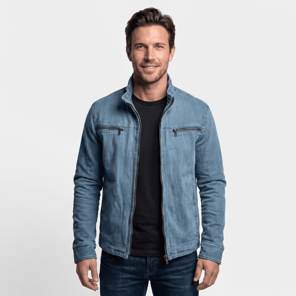 Camden Cotton Twill Jacket – Lightweight Insulated Zip-Up Outerwear