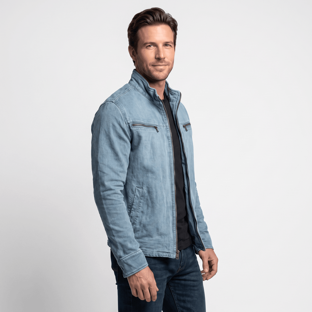 Camden Cotton Twill Jacket – Lightweight Insulated Zip-Up Outerwear