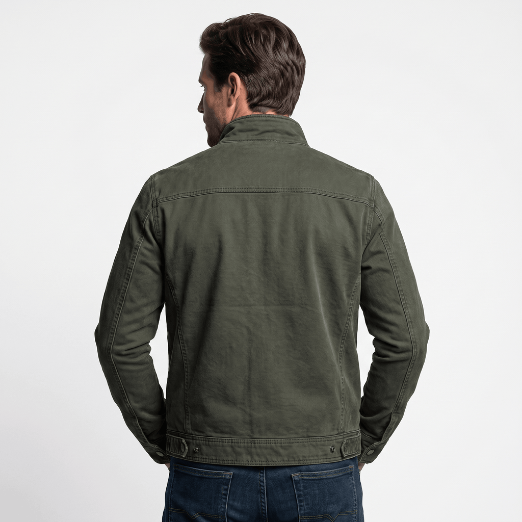 Camden Cotton Twill Jacket – Lightweight Insulated Zip-Up Outerwear