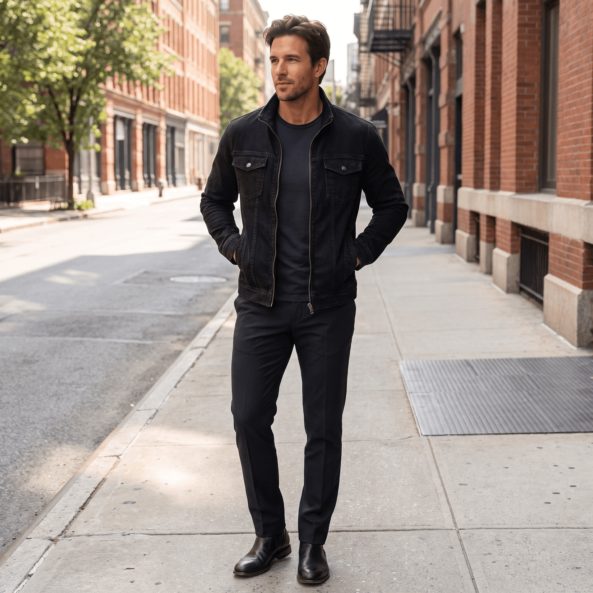Camden Cotton Twill Jacket – Lightweight Insulated Zip-Up Outerwear