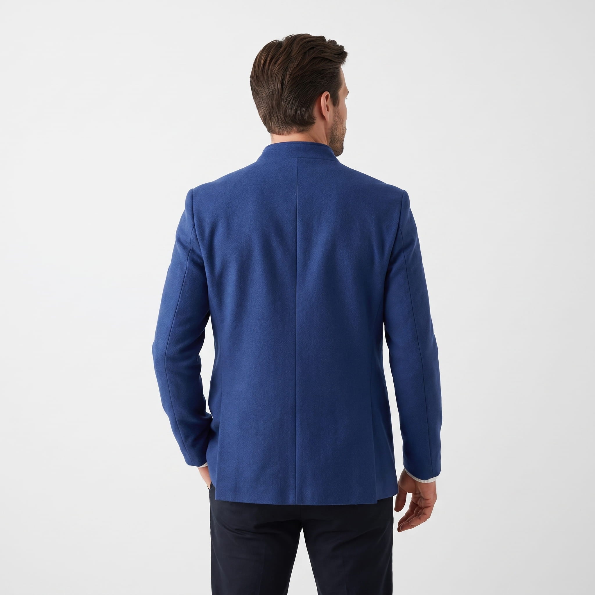 Arden Wool Blend Longline Coat – Tailored Structured Overcoat