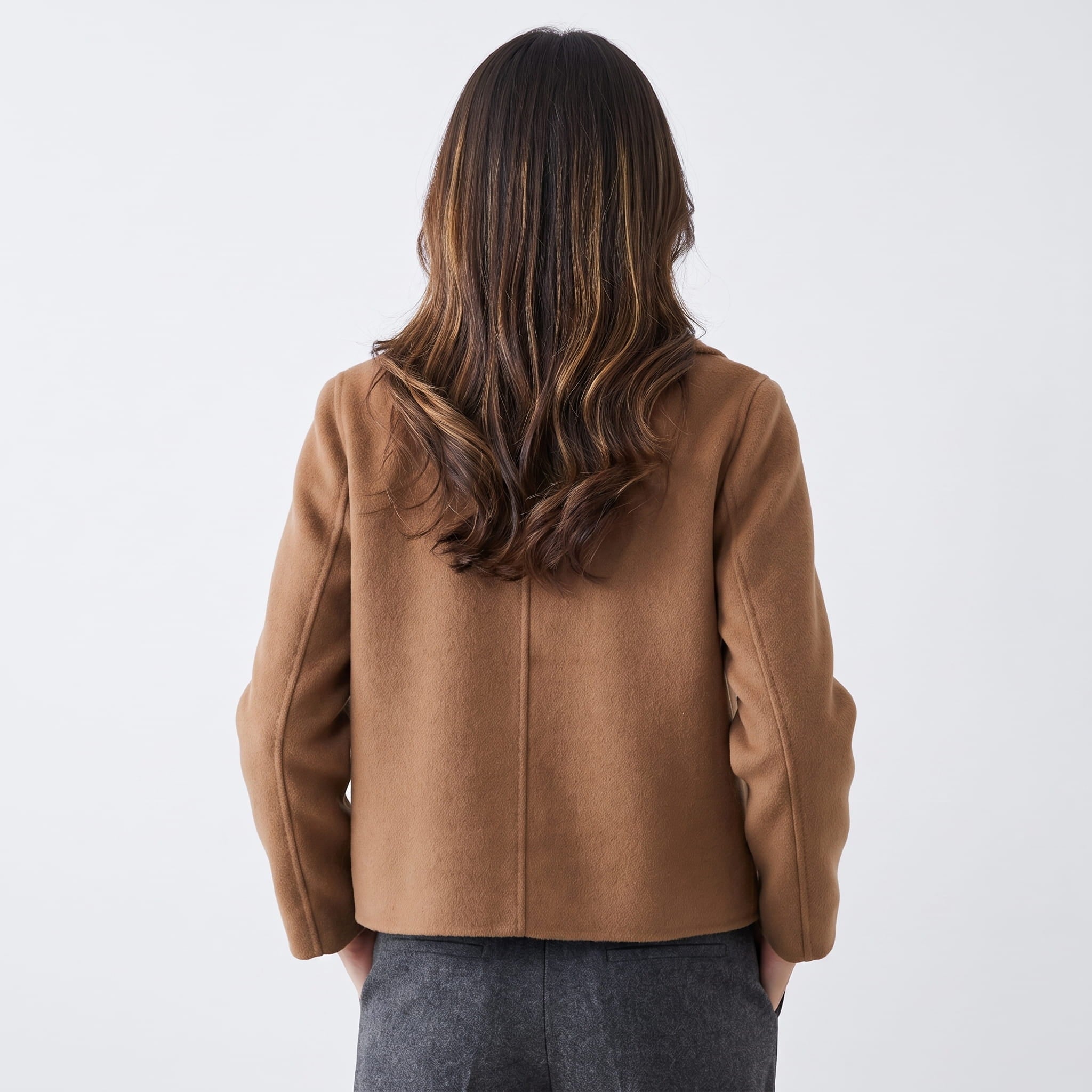 Jessi Wool Blend Short Coat – Structured Lightweight Outerwear