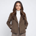 Jessi Wool Blend Short Coat – Structured Lightweight Outerwear