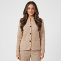 Monroe Soft Wool Cardigan – Button-Front Waffle-Textured Slim-Fit Knitwear