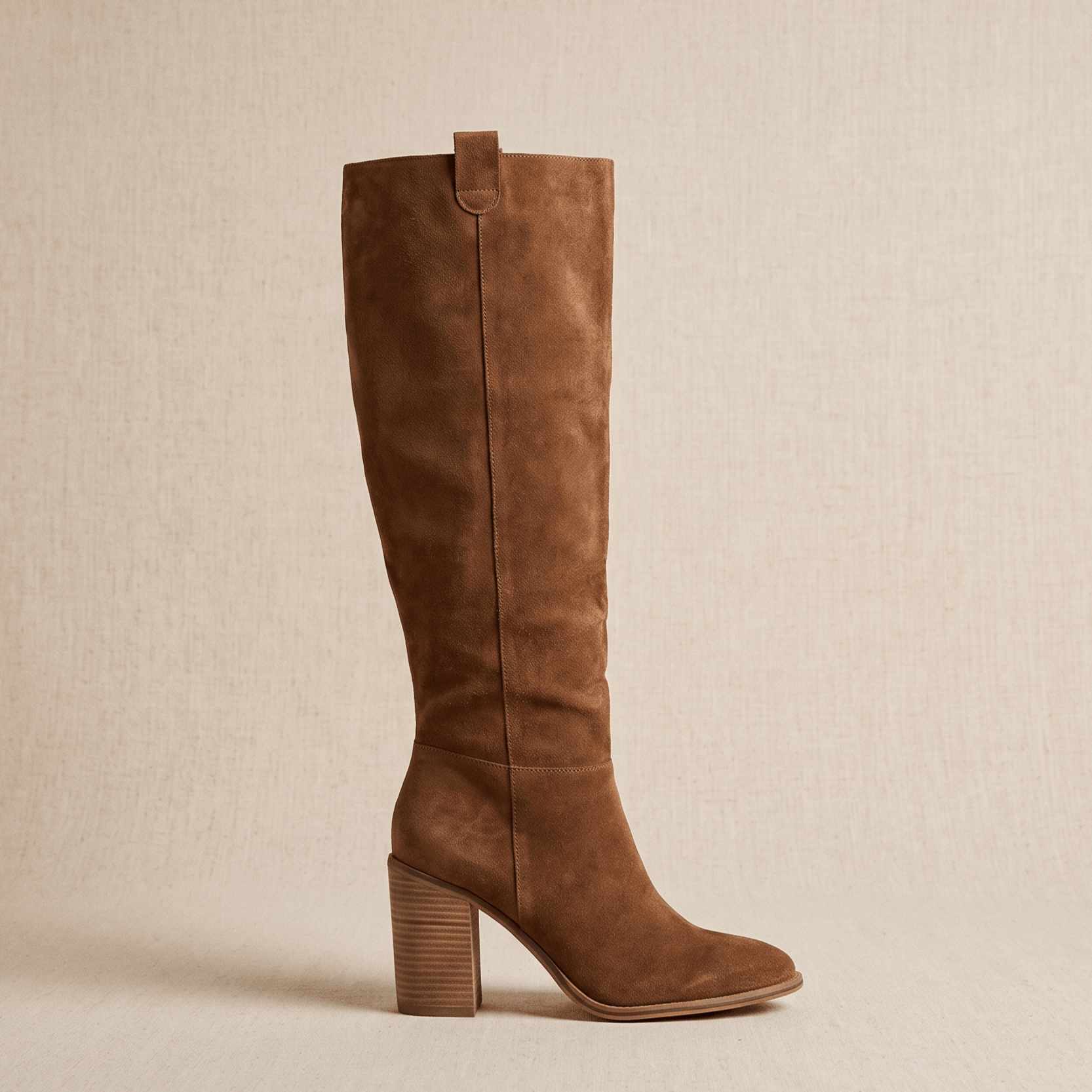 Valeria Premium-Leather Knee-High Boots – Contoured Cushioned Supportive Footwear