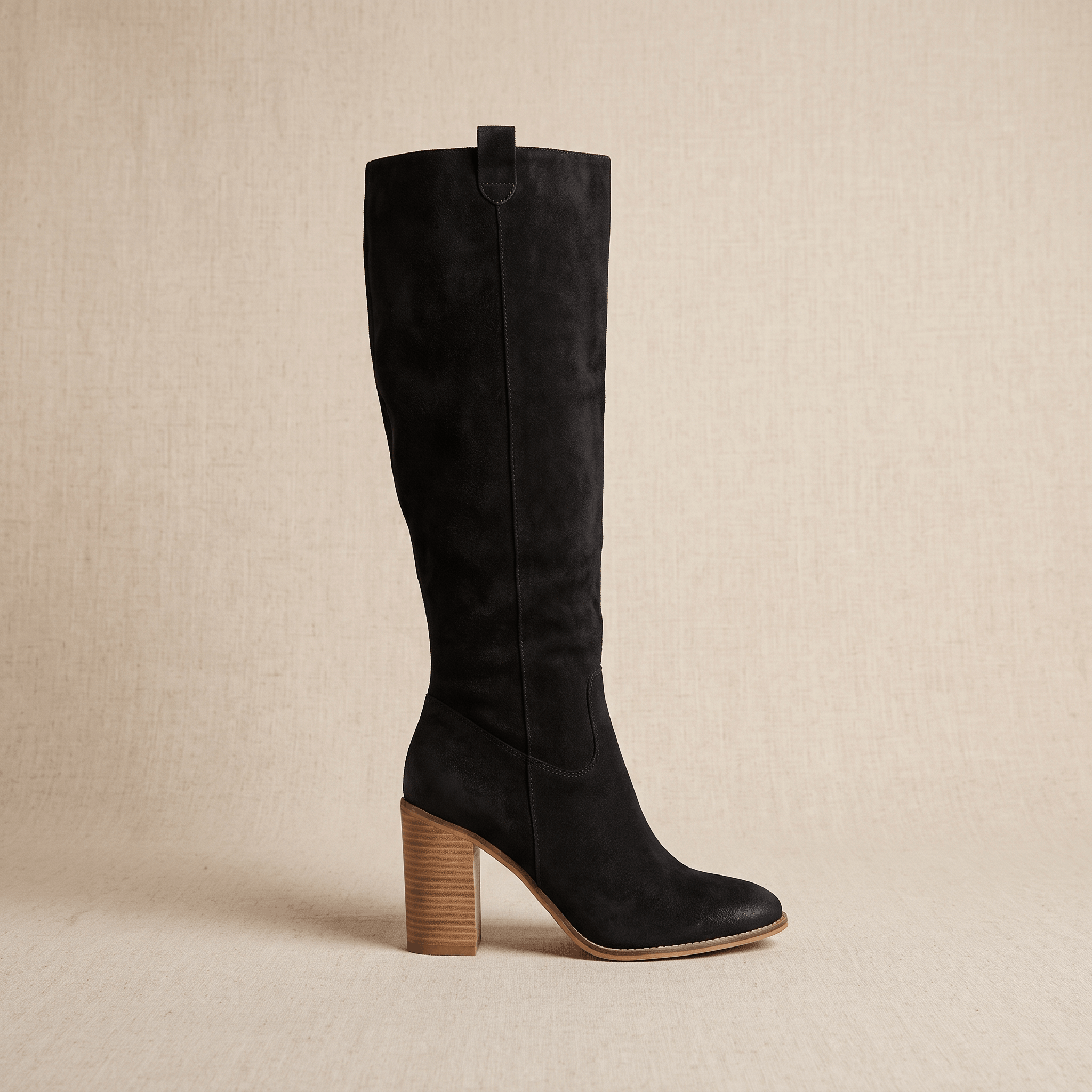 Valeria Premium-Leather Knee-High Boots – Contoured Cushioned Supportive Footwear