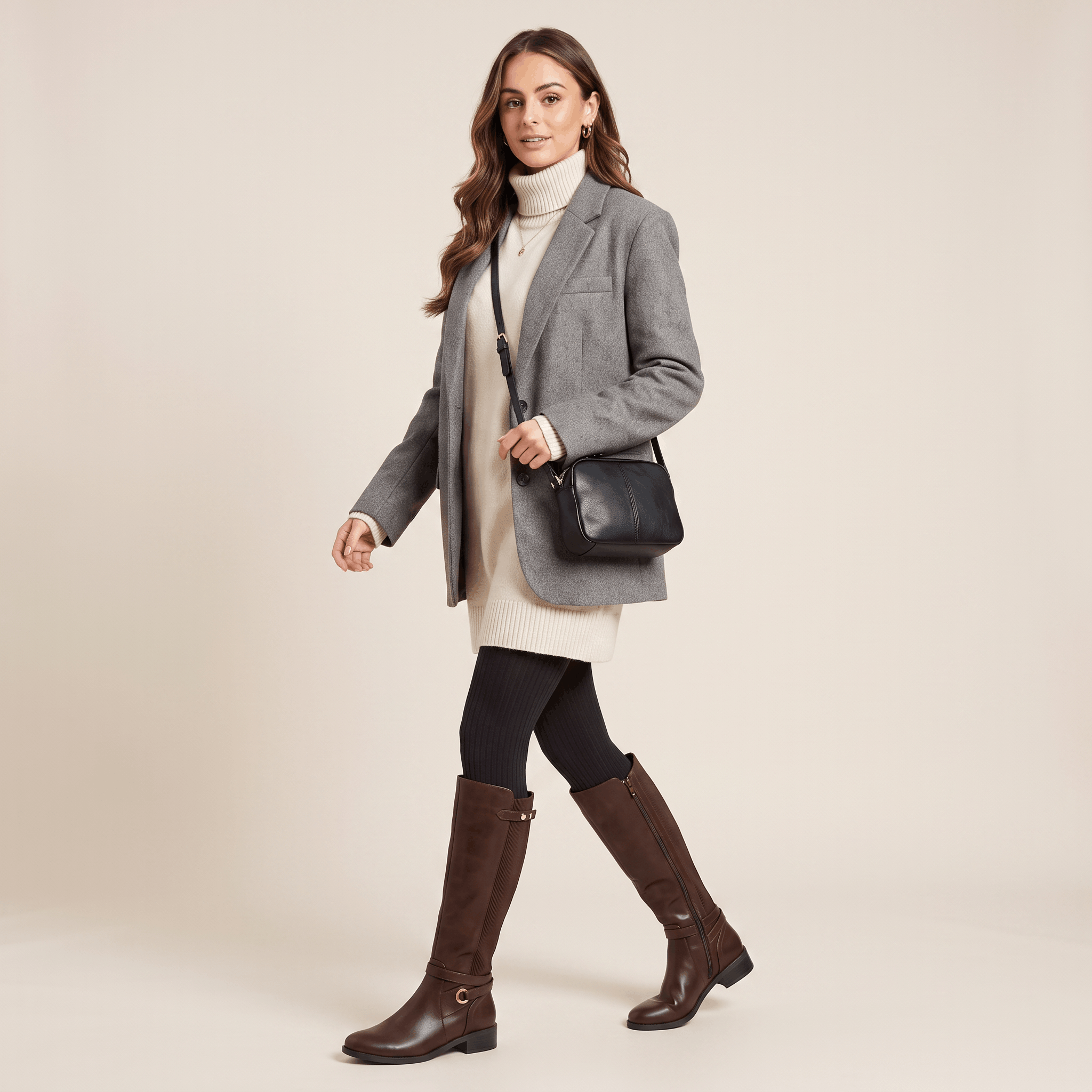 Selene Sleek-Leather Ankle Boots – Supportive Contoured Everyday Footwear