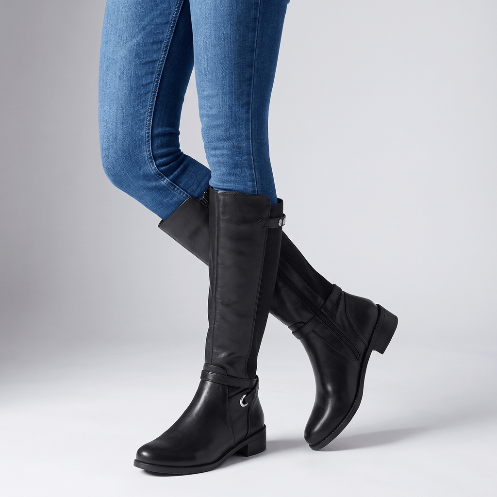 Selene Sleek-Leather Ankle Boots – Supportive Contoured Everyday Footwear