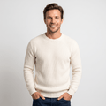 Marco Cotton-Blend Sweater – Ribbed-Texture Versatile Everyday Pullover
