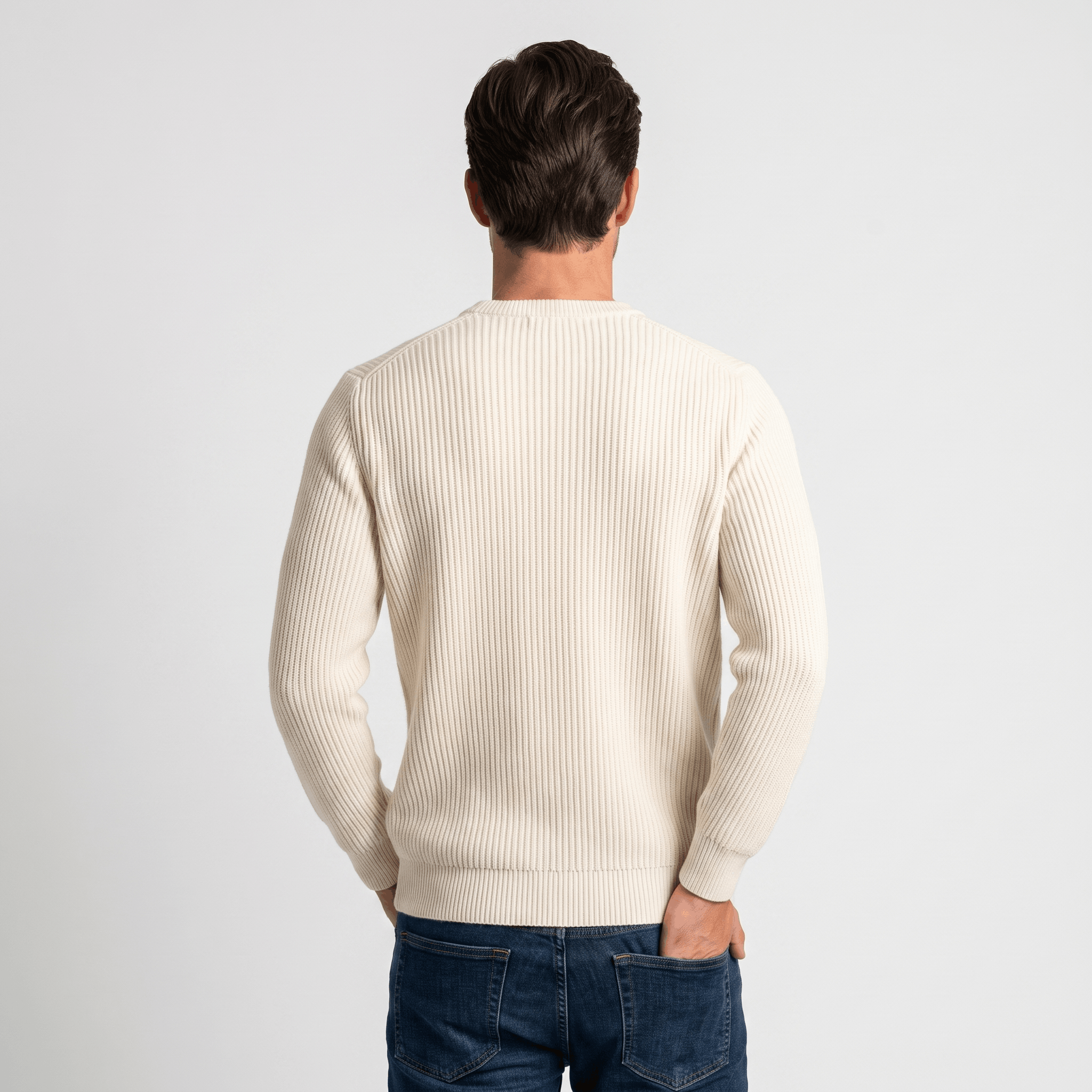 Marco Cotton-Blend Sweater – Ribbed-Texture Versatile Everyday Pullover