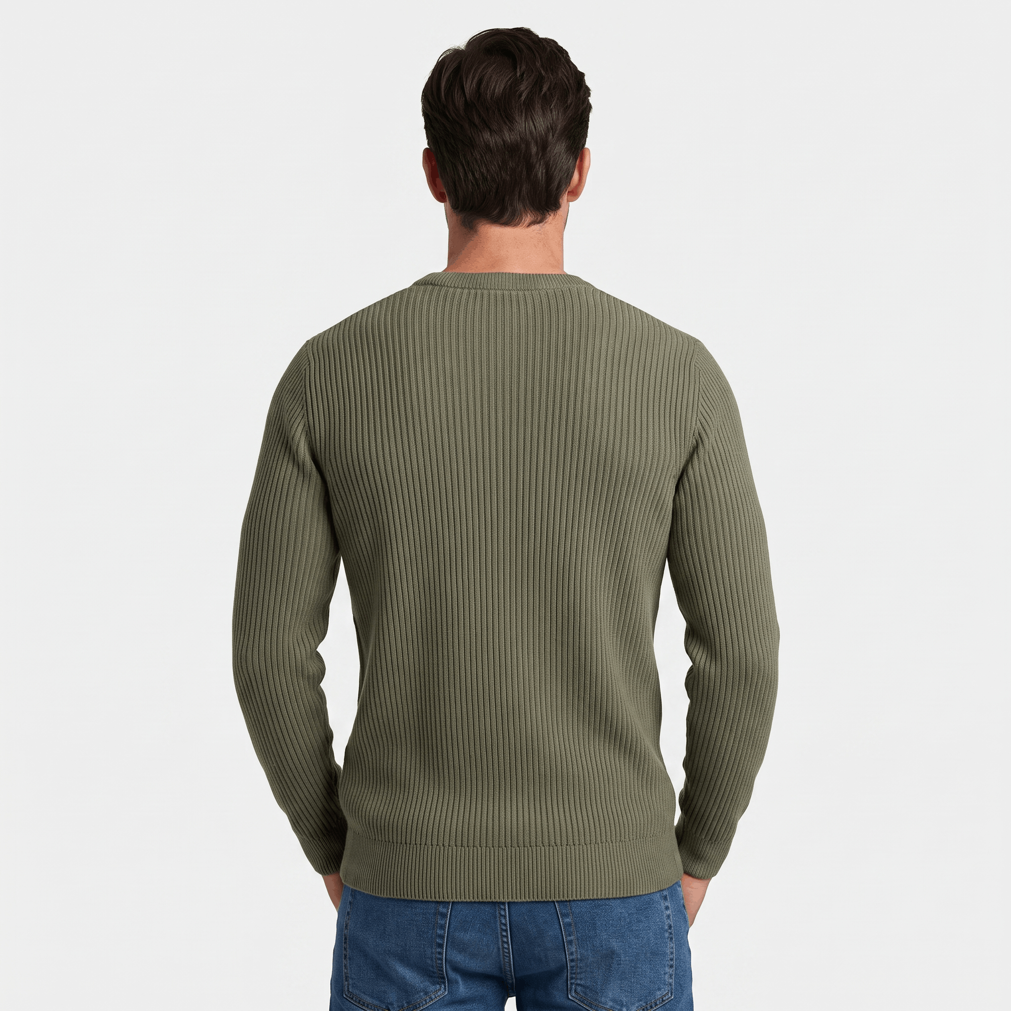 Marco Cotton-Blend Sweater – Ribbed-Texture Versatile Everyday Pullover