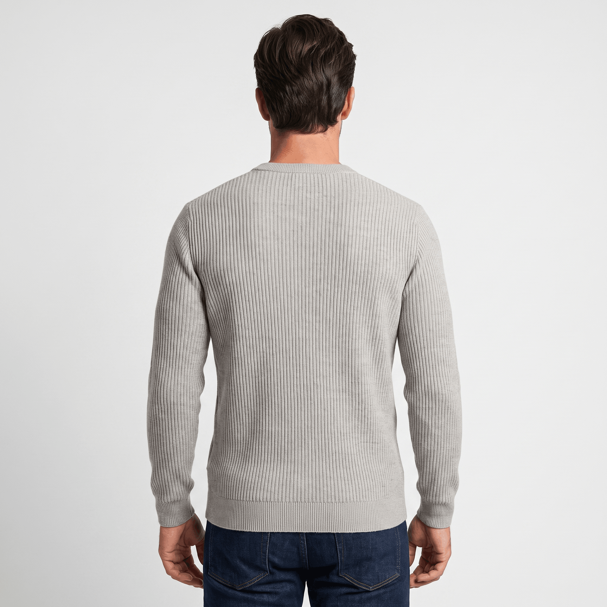 Marco Cotton-Blend Sweater – Ribbed-Texture Versatile Everyday Pullover