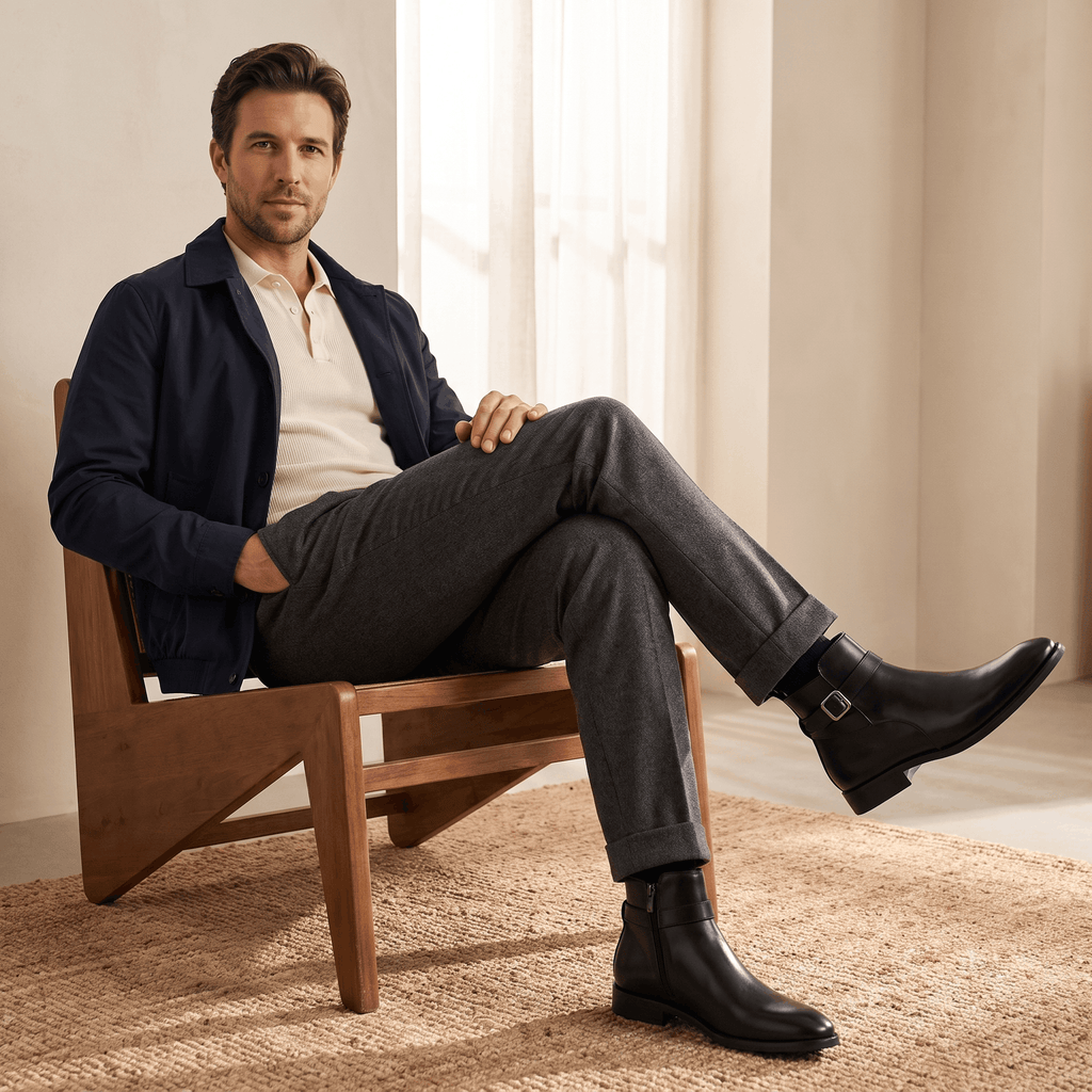 Marco Leather Chelsea Boots – Side-Zip Classic Everyday Footwear