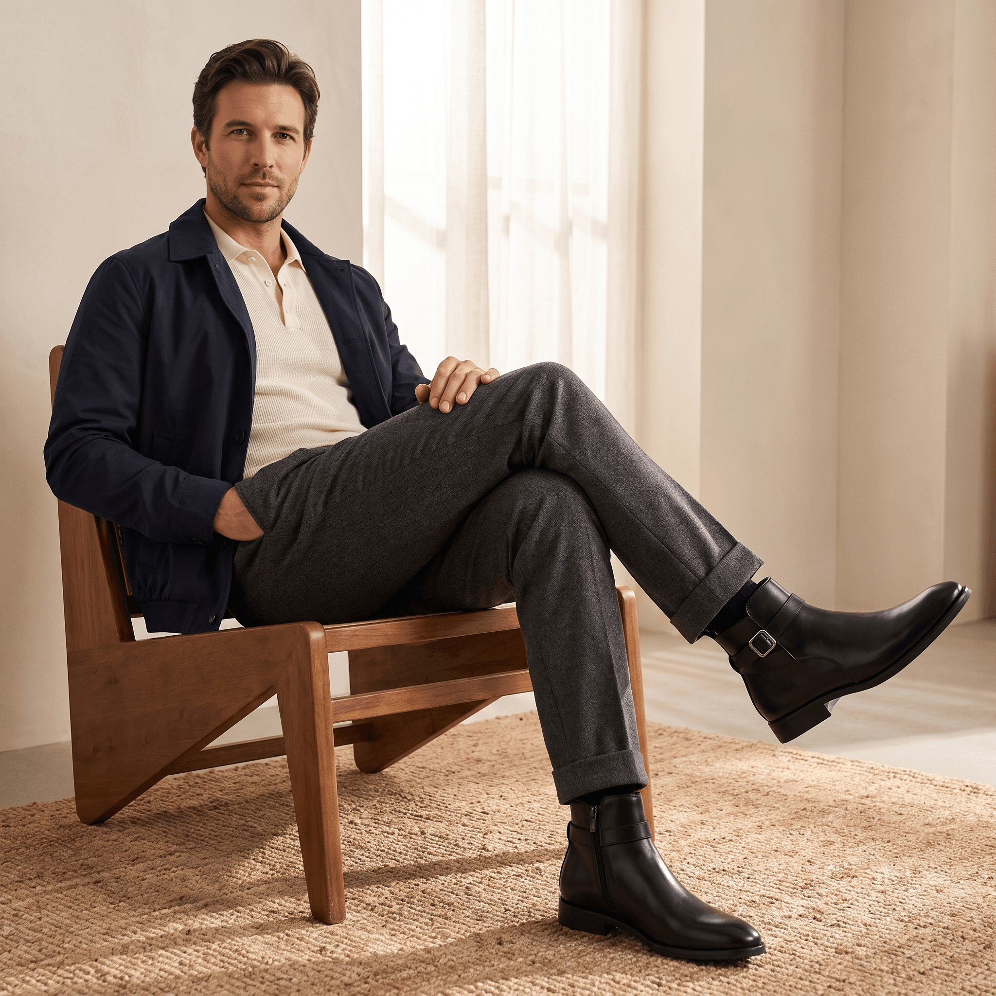 Marco Leather Chelsea Boots – Side-Zip Classic Everyday Footwear