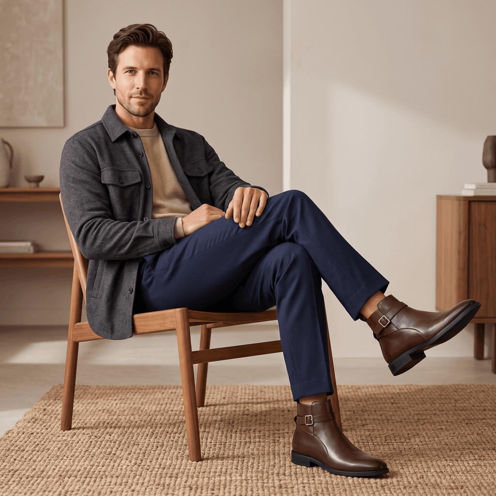 Marco Leather Chelsea Boots – Side-Zip Classic Everyday Footwear