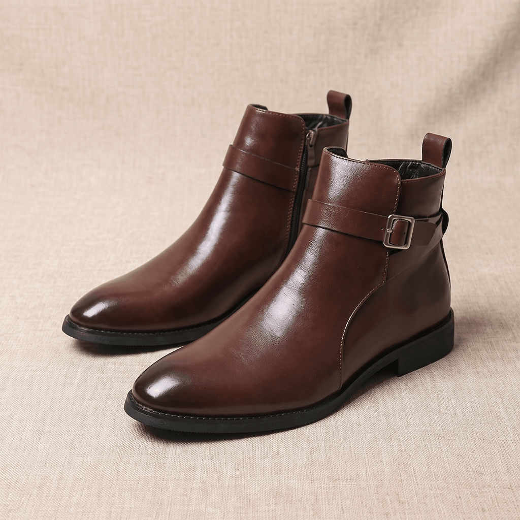 Marco Leather Chelsea Boots – Side-Zip Classic Everyday Footwear