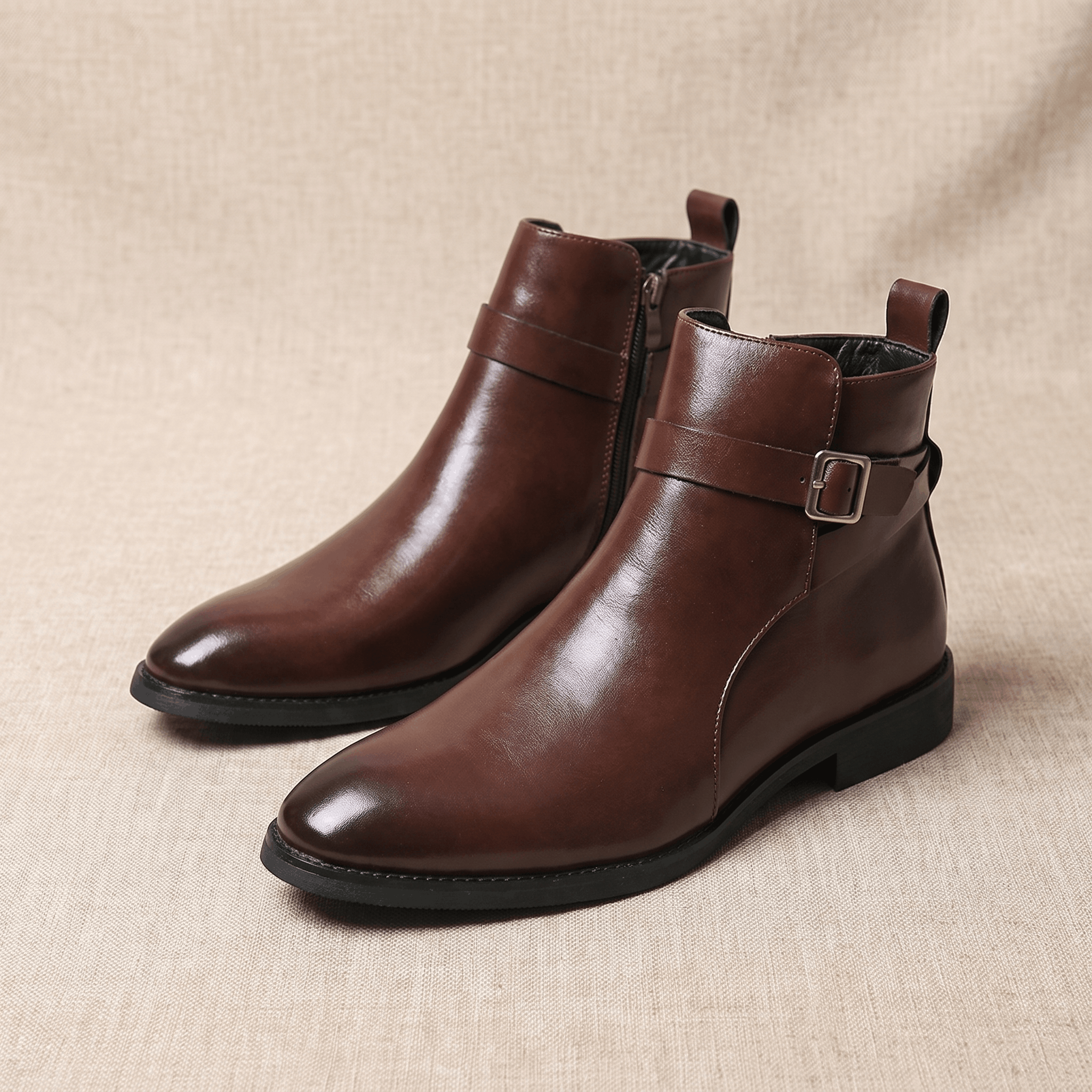 Marco Leather Chelsea Boots – Side-Zip Classic Everyday Footwear