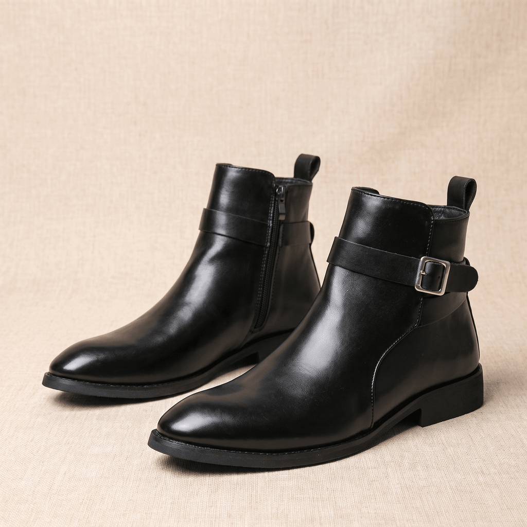 Marco Leather Chelsea Boots – Side-Zip Classic Everyday Footwear