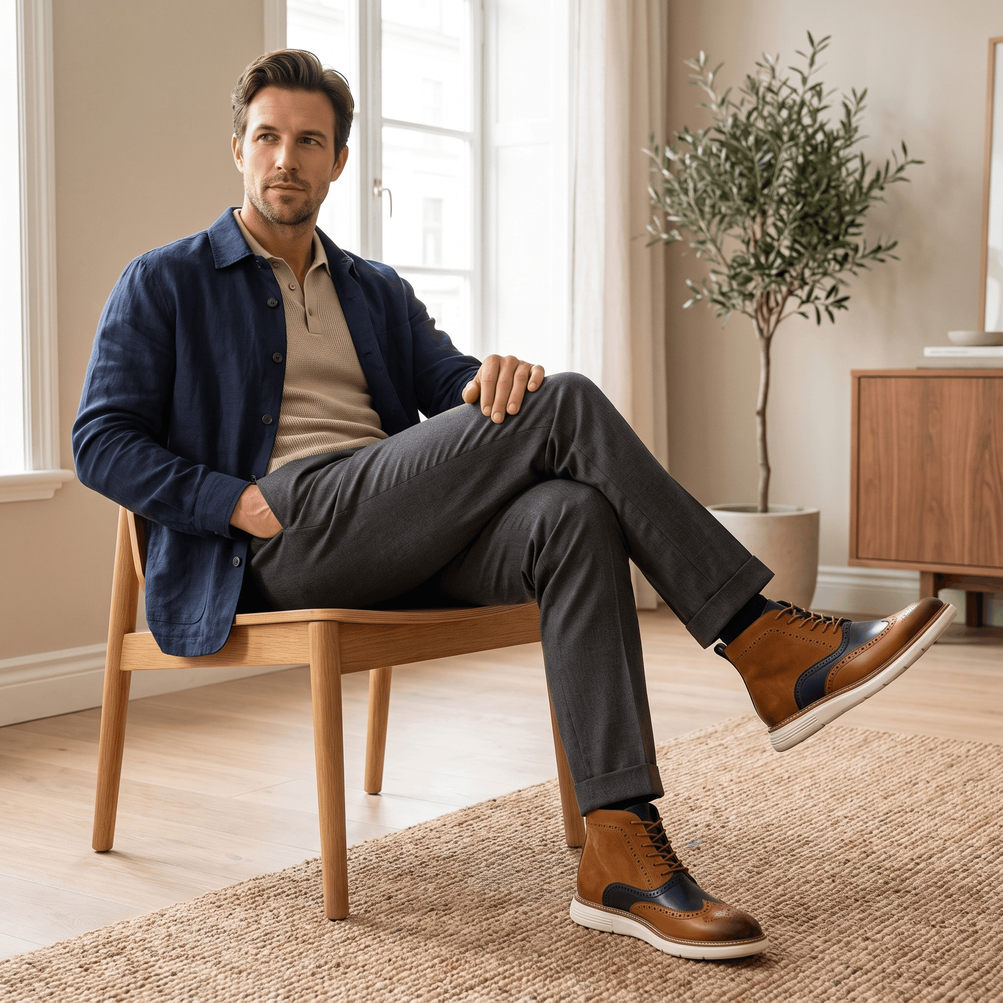 Ciro Leather Boots – Rugged Lace-Up Everyday Footwear