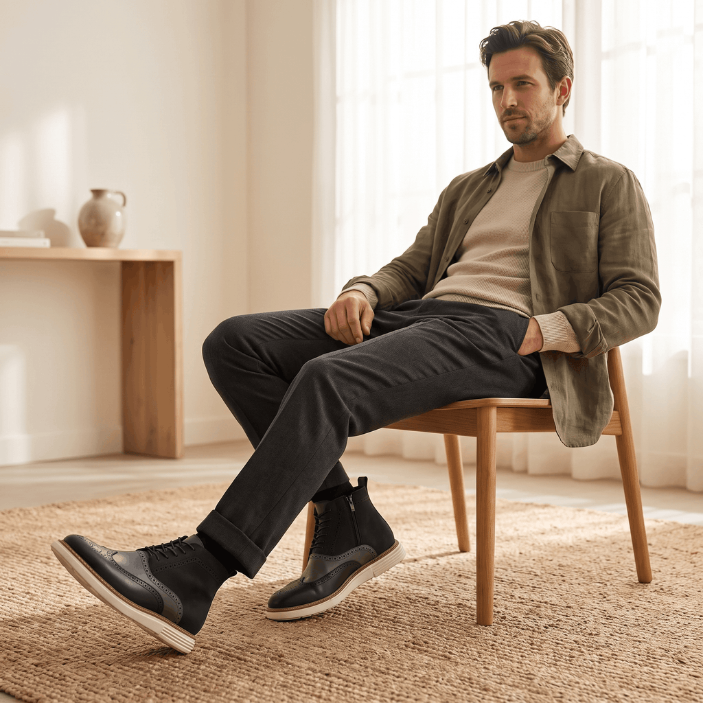 Ciro Leather Boots – Rugged Lace-Up Everyday Footwear