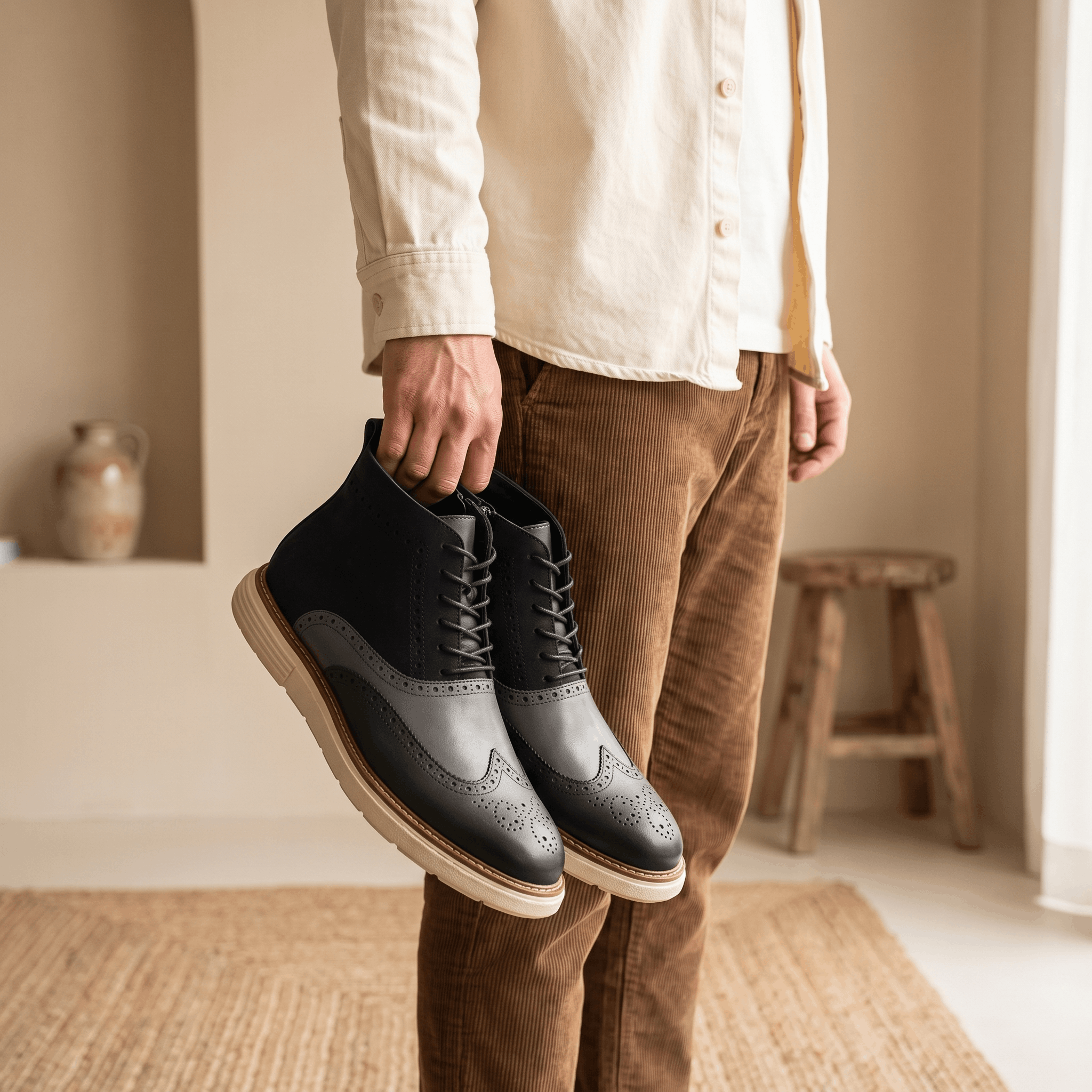 Ciro Leather Boots – Rugged Lace-Up Everyday Footwear