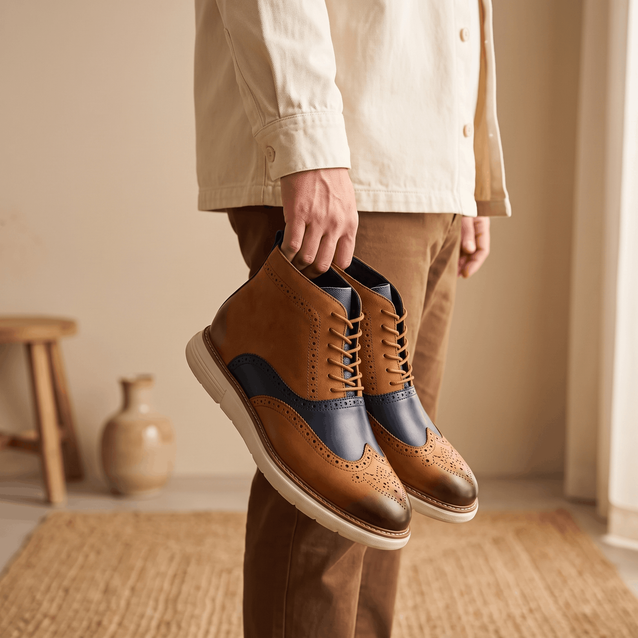 Ciro Leather Boots – Rugged Lace-Up Everyday Footwear