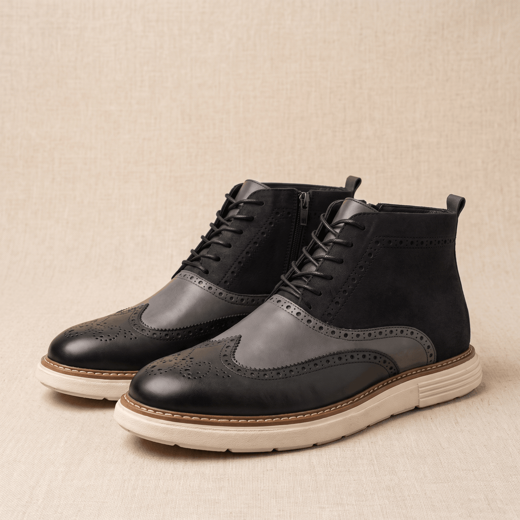 Ciro Leather Boots – Rugged Lace-Up Everyday Footwear