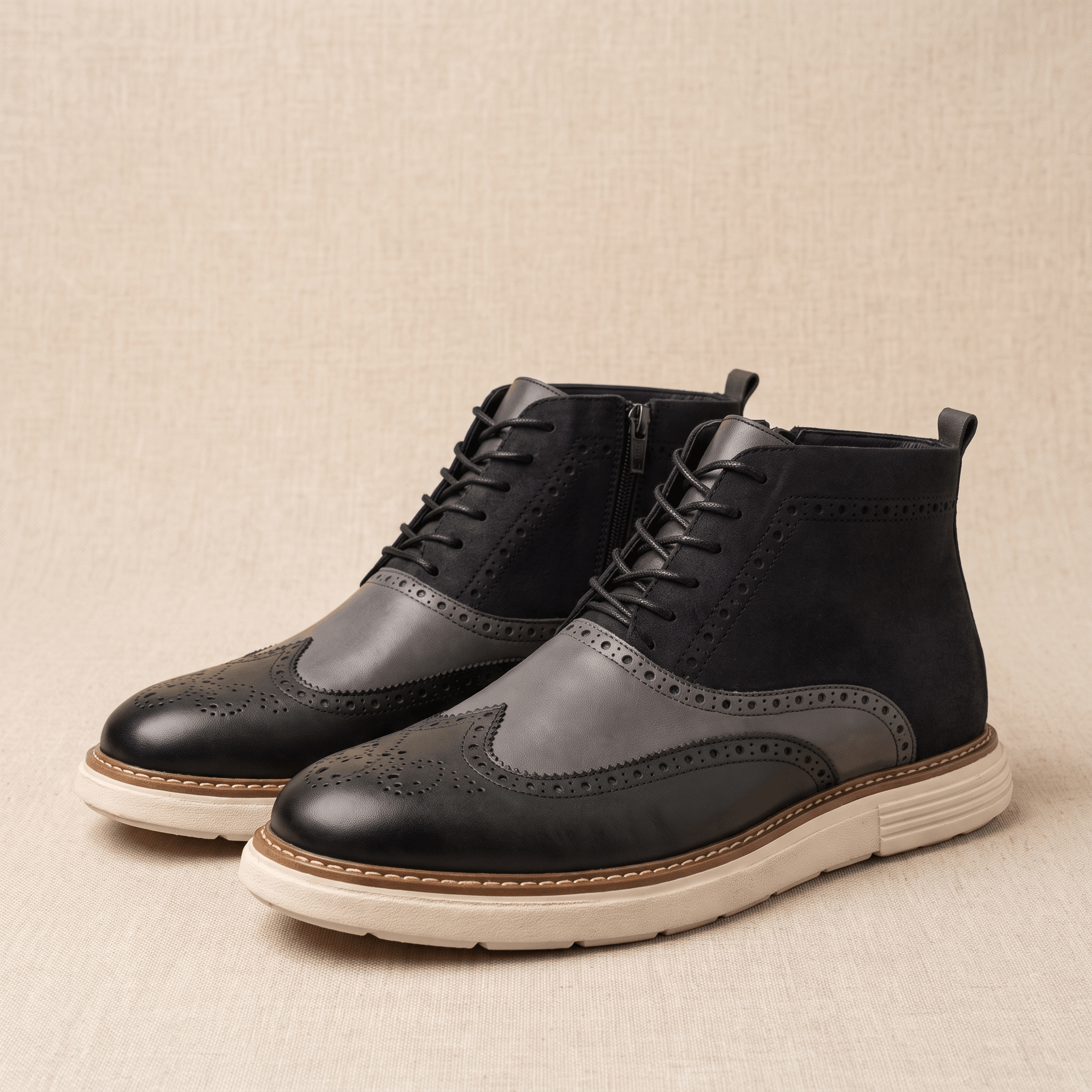 Ciro Leather Boots – Rugged Lace-Up Everyday Footwear