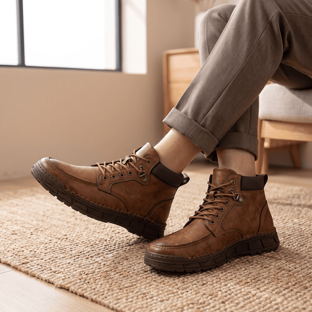 Vittorio Leather Martin Boots – Storm Welt Reinforced Work Footwear