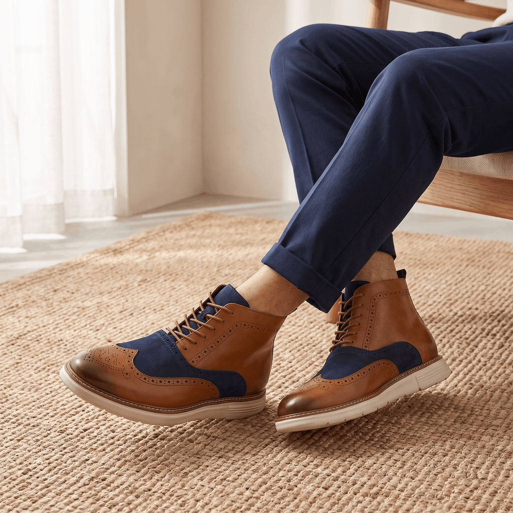 Ciro Leather Boots – Rugged Lace-Up Everyday Footwear
