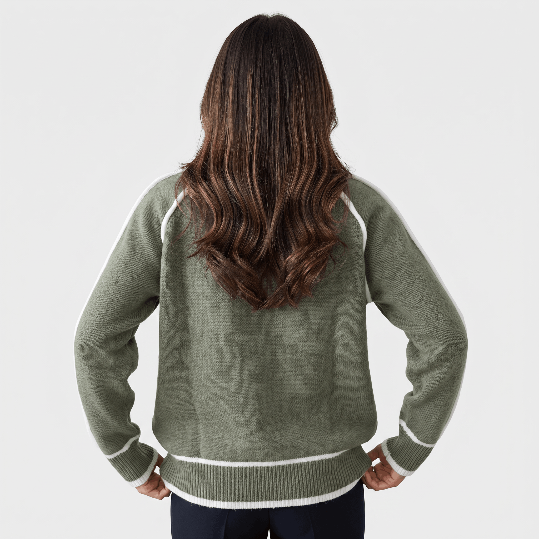 Emely Fleece-Lined Crew Neck Sweater – Warm Cozy Everyday Knitwear