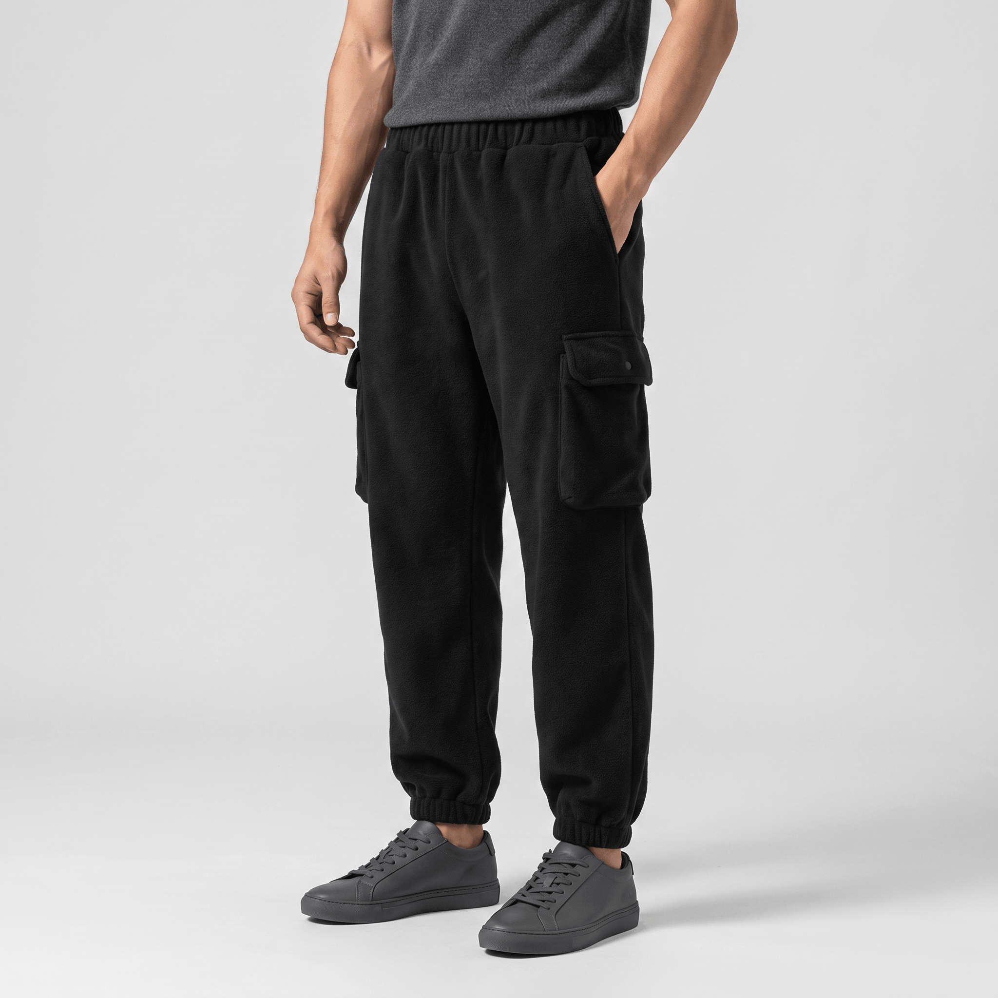 Rowan Fleece Joggers – Relaxed Elastic-Waist Lounge Pants