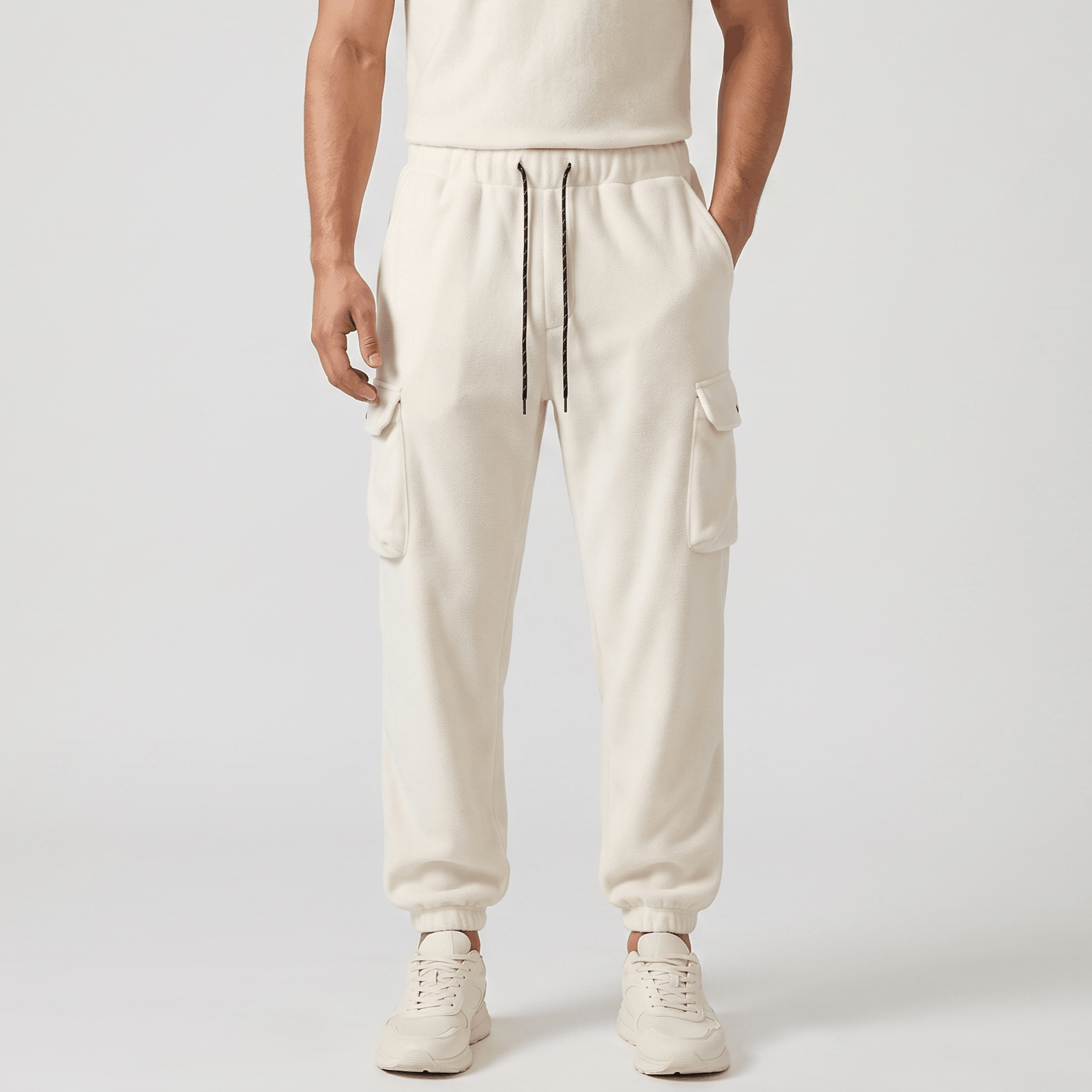 Rowan Fleece Joggers – Relaxed Elastic-Waist Lounge Pants