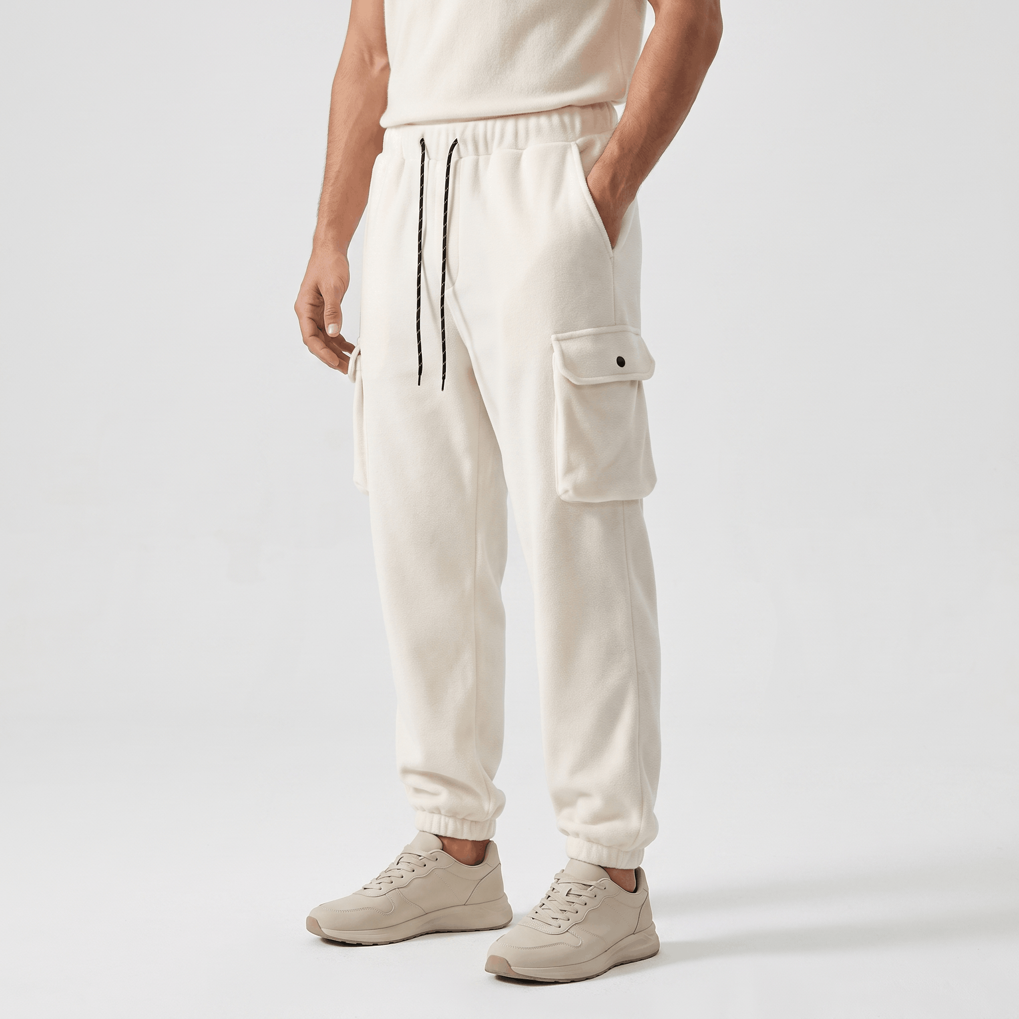 Rowan Fleece Joggers – Relaxed Elastic-Waist Lounge Pants