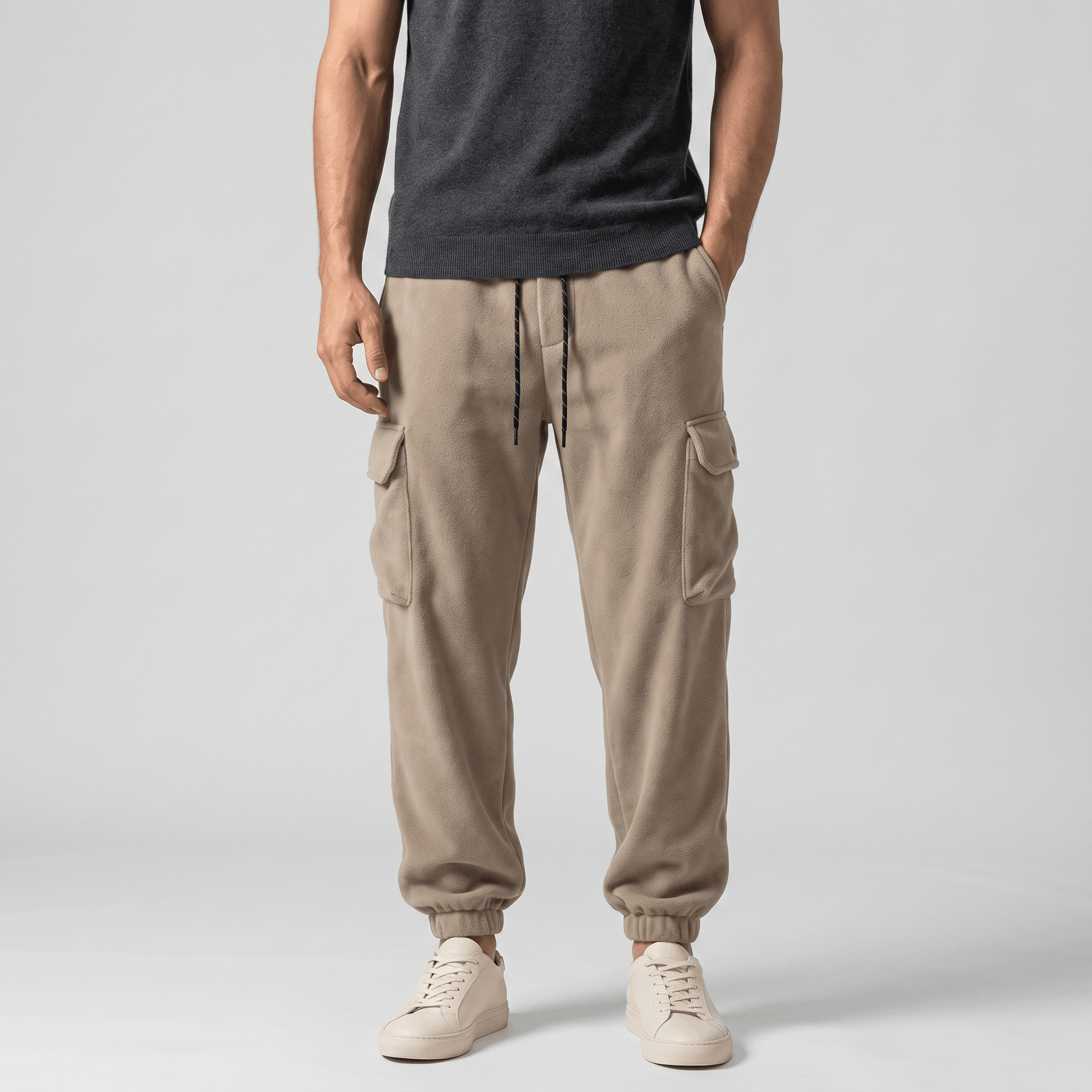 Rowan Fleece Joggers – Relaxed Elastic-Waist Lounge Pants