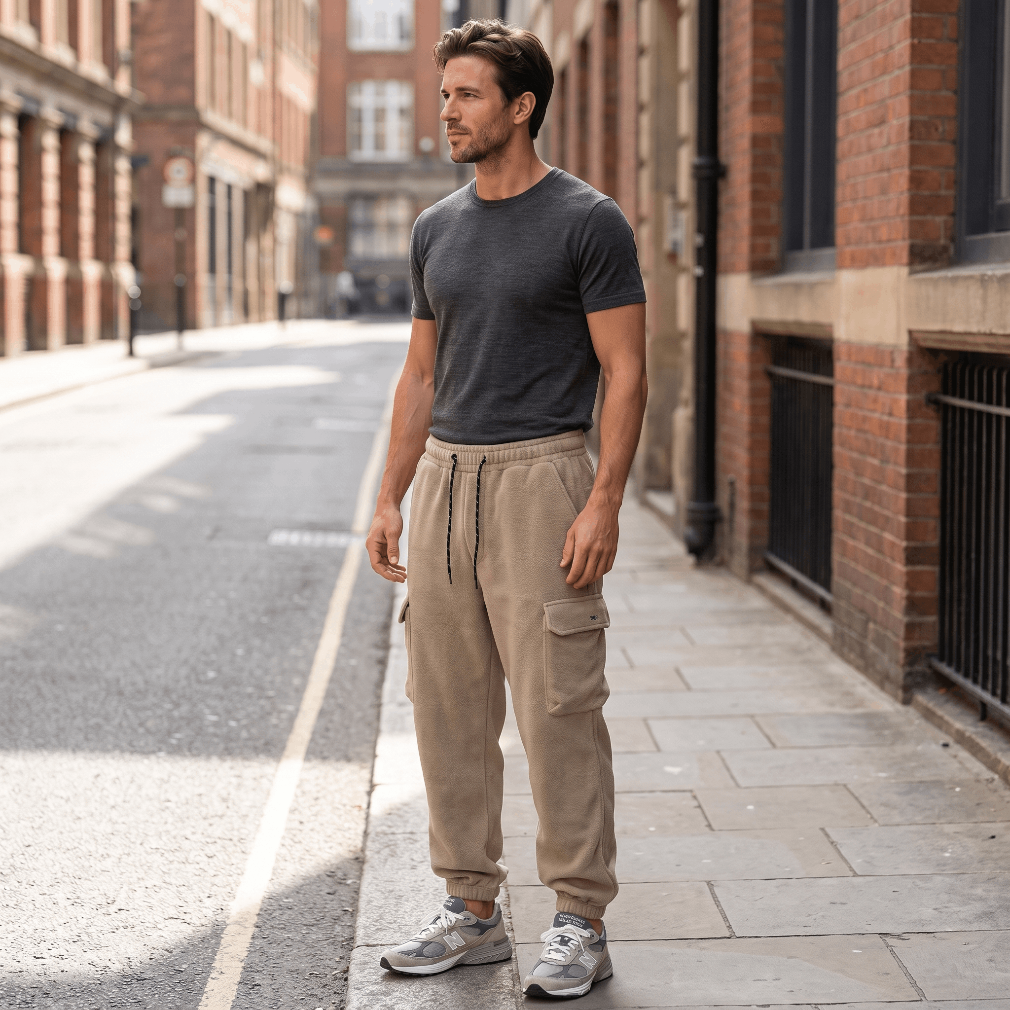 Rowan Fleece Joggers – Relaxed Elastic-Waist Lounge Pants