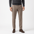 Moreno Herringbone Wool Trousers – Sharp Tailored Cold-Weather Pants