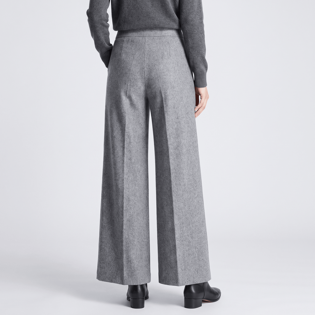 Charise Wool Blend Trousers – Wide-Leg Pocketed Winter Pants