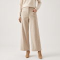 Charise Wool Blend Trousers – Wide-Leg Pocketed Winter Pants