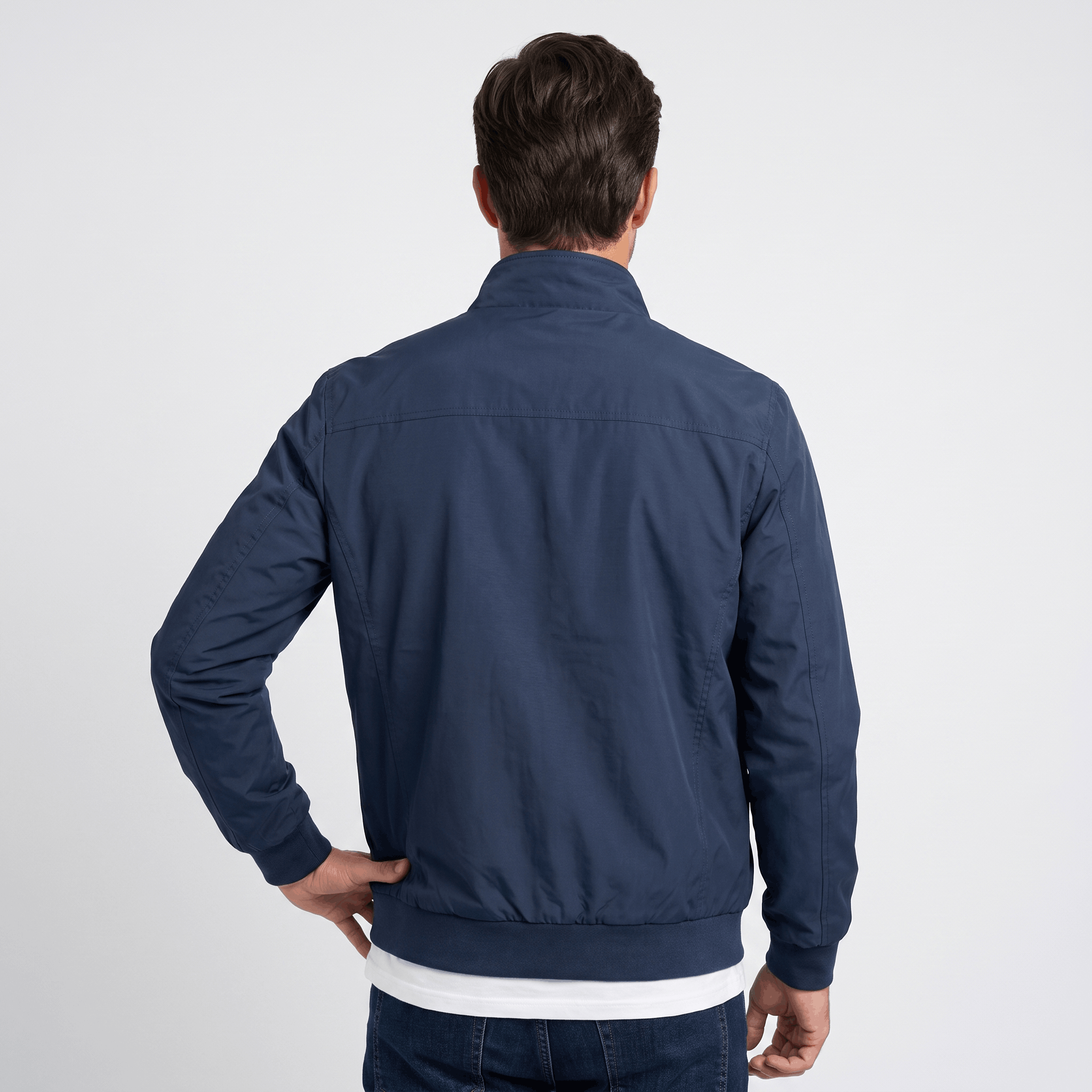 Rowan Lightweight Bomber Jacket – Stand Collar Zip-Up Everyday Outerwear