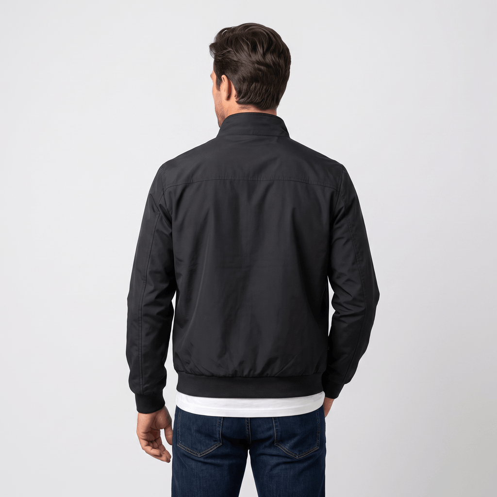 Rowan Lightweight Bomber Jacket – Stand Collar Zip-Up Everyday Outerwear